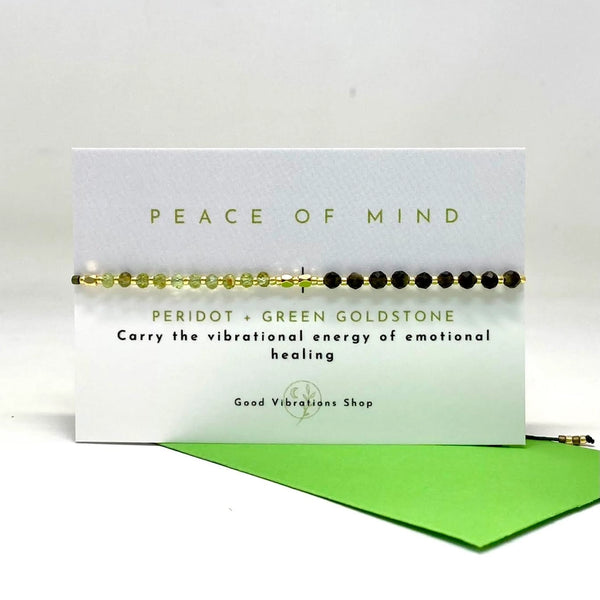 Gemstone Intention Bracelet - Peace of Mind - Good Vibrations Shop - Wild Lark