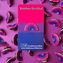 Pride Pins - Bisexual Rainbow LGBTQ+ Pin - Rainbow Certified - Wild Lark