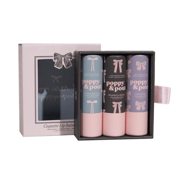 Coquette Lip Balm Trio - - Poppy & Pout - Wild Lark