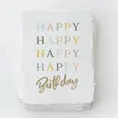 "Happy Happy Happy Happy Birthday" Greeting Card -  - Paper Baristas - Wild Lark