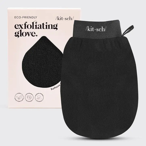 Eco-Friendly Exfoliating Glov - Black - KITSCH - Wild Lark