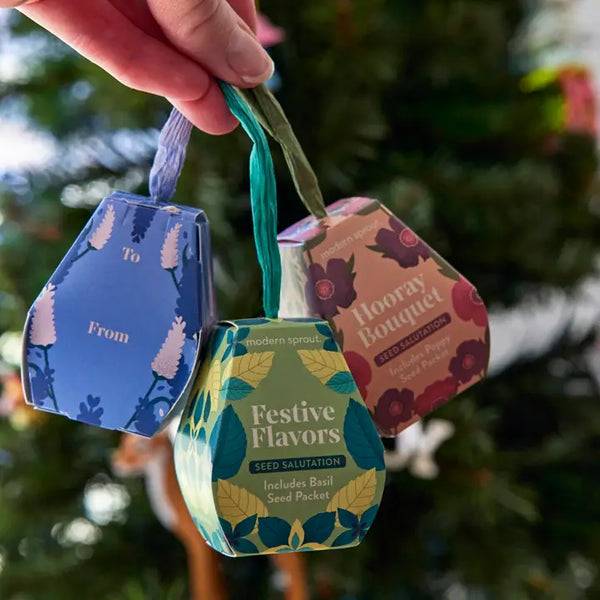 Seed Salutation Gift Tag & Seed Packet - Festive Flavors - Modern Sprout - Wild Lark