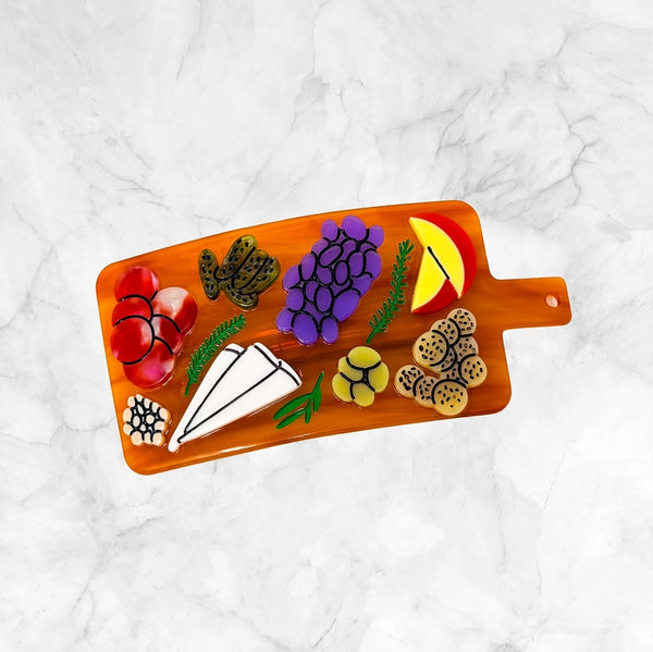 Jenny Lemon Large Hair Clip - Charcuterie Board Barrette - Jenny Lemons - Wild Lark