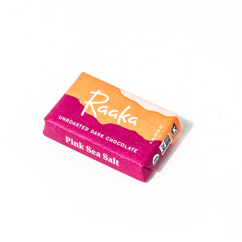 71% Pink Sea Salt Mini Chocolate Bars -  - Raaka Chocolate - Wild Lark