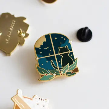 Occasionalish Enamel Pins - Cat Window - Occasionalish - Wild Lark