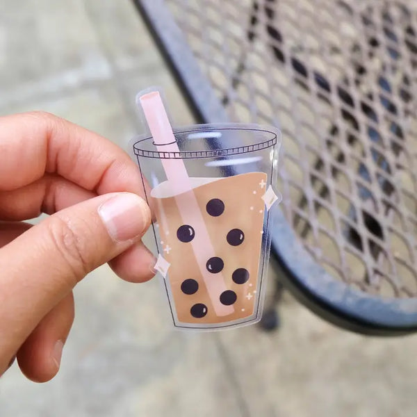 Occasionalish Stickers - Boba Clear Sticker - Occasionalish - Wild Lark