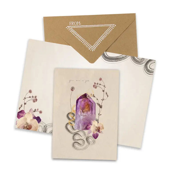 Greeting Card - Gem -  - PAPAYA - Wild Lark