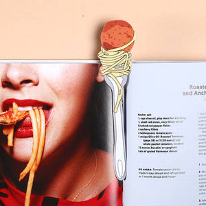 Die Cut Bookmarks - Spaghetti and Meatball - humdrum paper - Wild Lark