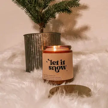 Holiday Candles - Let It Snow - Poppy & Rose Candle Co. - Wild Lark