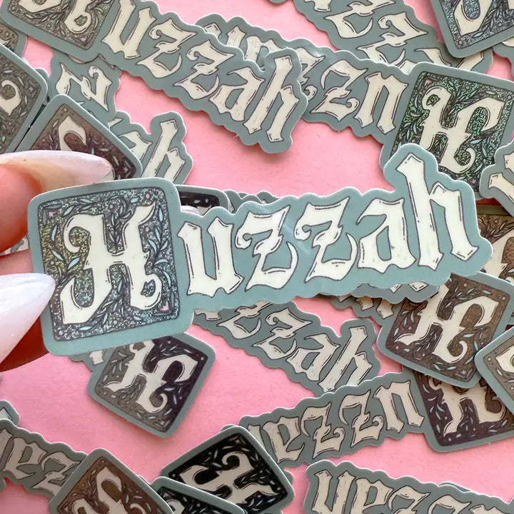 Huzzah Vinyl Sticker - - Jollie Ollie Designs - Wild Lark