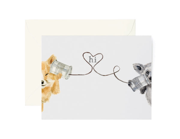 Greeting Cards - Tin Can Hello Greeting Card - Lana's Shop - Wild Lark