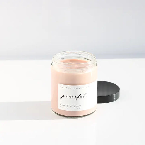 Peaceful Magnesium Cream - - Wicked Soaps Co. - Wild Lark