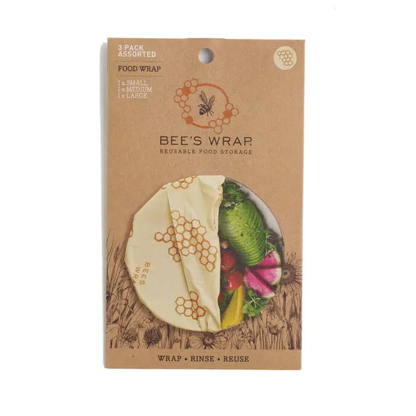 Bee's Wrap - Classic Honeycomb Print Collection - Assorted Pack (Small + Medium + Large) - Bee's Wrap - Wild Lark