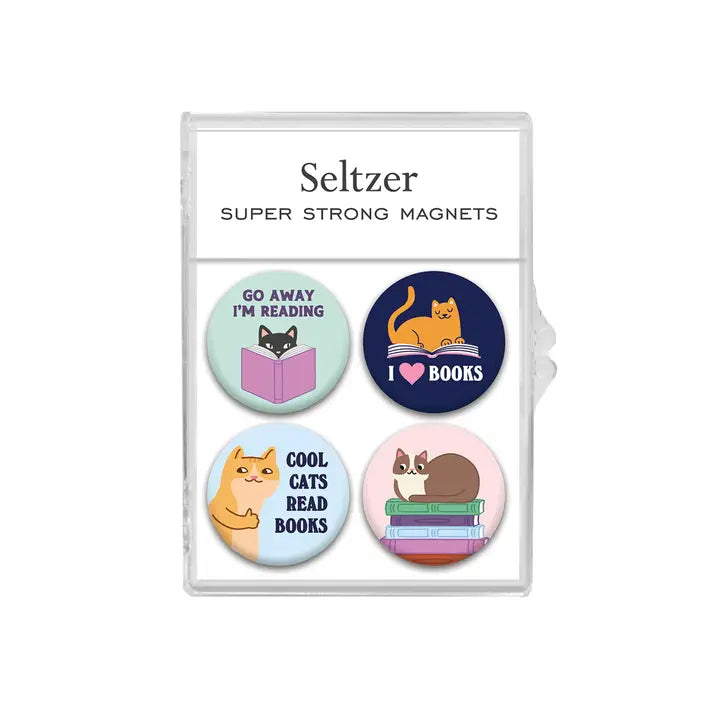 Cats Reading Magnet Set -  - Seltzer Goods - Wild Lark