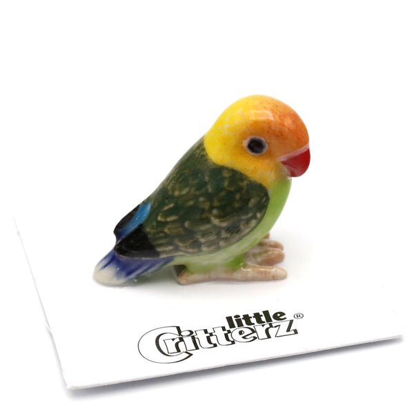 Porcelain Miniature Critters - Namibia Lovebird - Little Critterz - Wild Lark