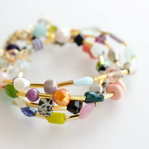 Colorful Beaded Clasp Bracelets -  - Jill Makes - Wild Lark