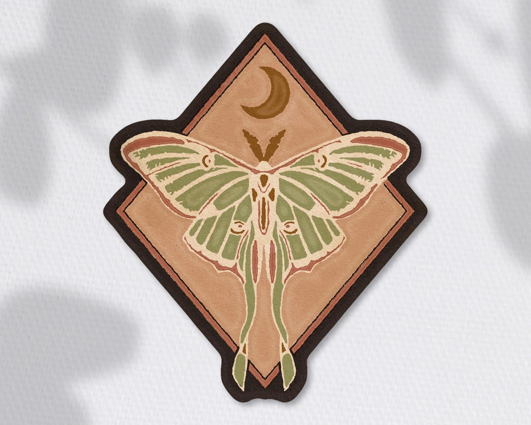 Stickers - Luna Moth Sticker - Cluster Funk Studio - Wild Lark