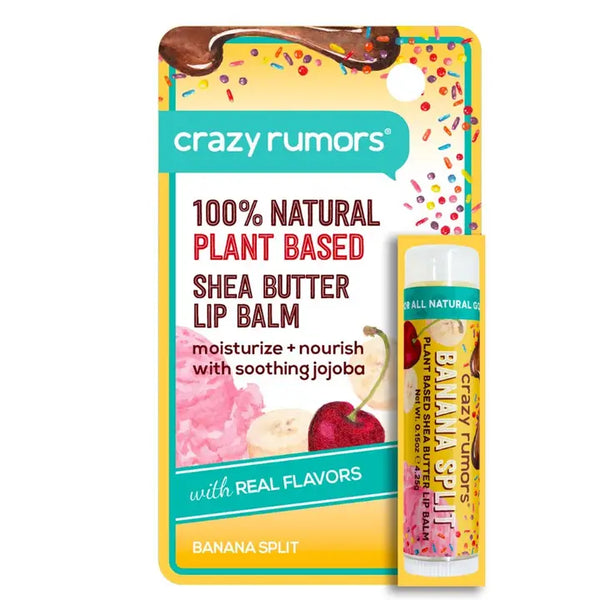 Vegan Lip Balm Cards by Crazy Rumors - Banana Split - Crazy Rumors - Wild Lark