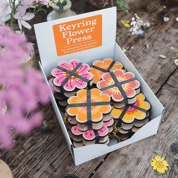 Keyring Flower Press - - Studio Wald - Wild Lark