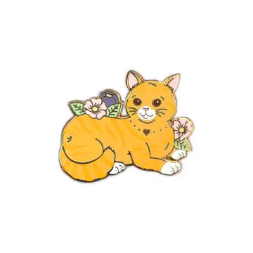 Enamel Pin: The Crowned Rabbit - Orange Tabby Cat - The Crowned Rabbit - Wild Lark