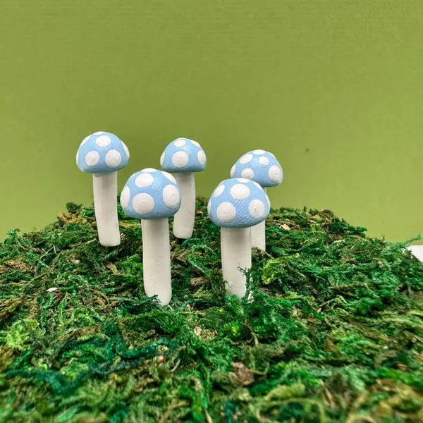 Fairy Garden Mushroom Ball-style Plant Pick - - Mystical Woodlands - Wild Lark