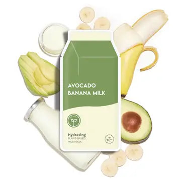 Hydrating Plant-Based Milk Sheet Mask - Avocado Banana - ESW Beauty - Wild Lark