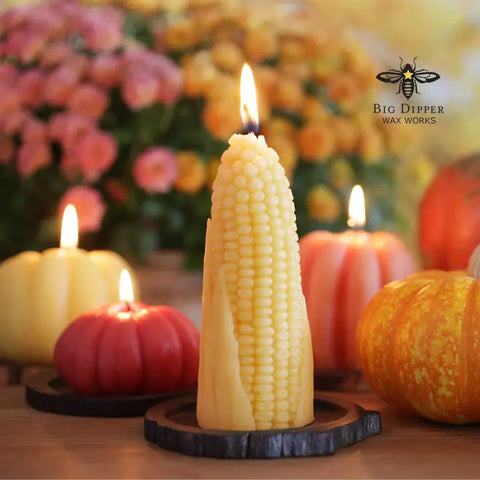 Sale!Beeswax Corn Cob Candle - - Big Dipper Wax Works - Wild Lark