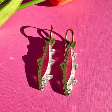 Earrings by Not Picasso - Rainbow Trout - Not Picasso - Wild Lark