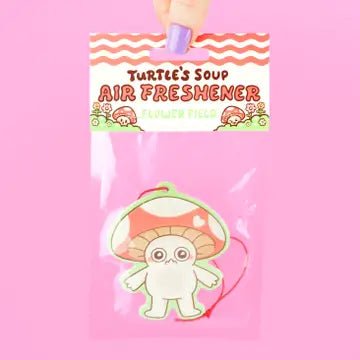 Turtle's Soup Scented Car Air Freshener - Embarrassed Mushroom Scented Car Air Freshener - Turtle's Soup - Wild Lark