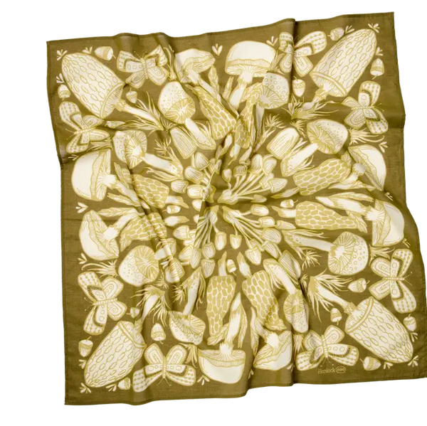 Large Bandana - Mushrooms - Handker - Wild Lark