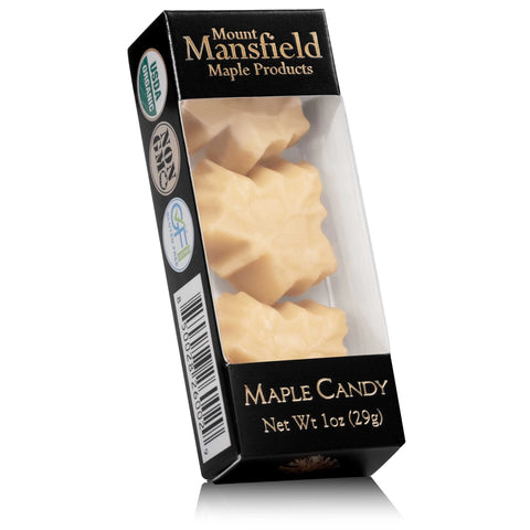 3 Leaf Organic Pure Vermont Maple Candy Box - - Mount Mansfield Maple Products - Wild Lark