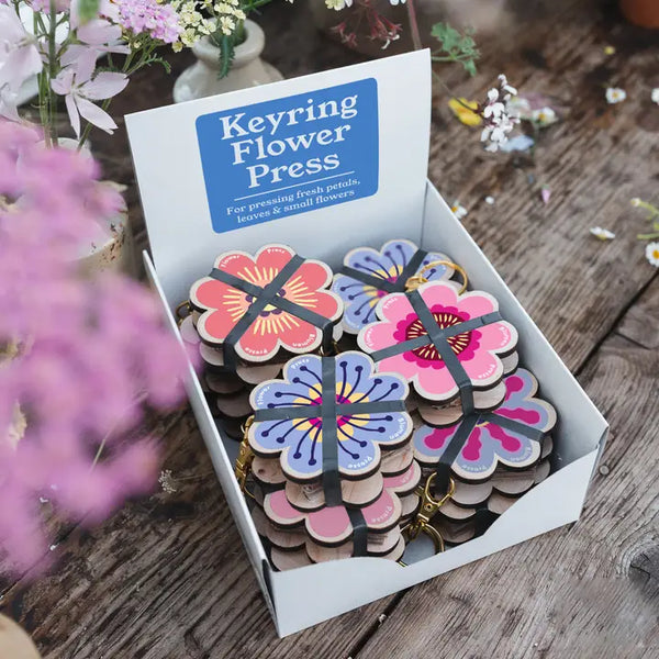Keyring Flower Press - - Studio Wald - Wild Lark
