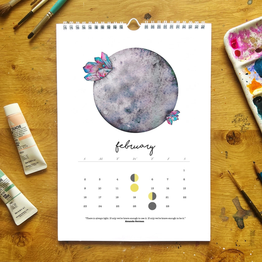 Sale!2025 Moon Phase Calendar - - Jess Weymouth - Wild Lark