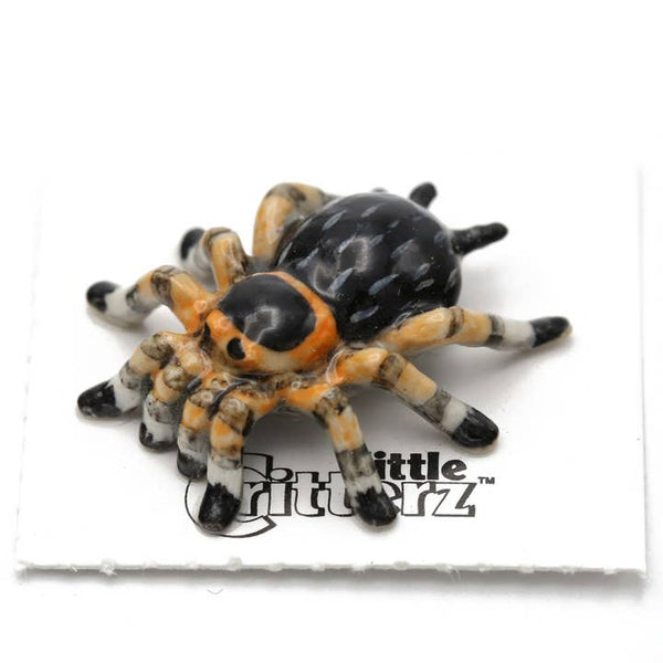 Porcelain Miniature Critters - Silk Tarantula - Little Critterz - Wild Lark