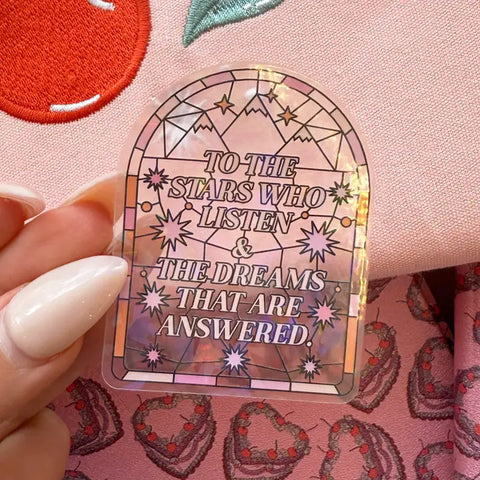 To the Stars Who Listen Acotar Sticker - - Jollie Ollie Designs - Wild Lark