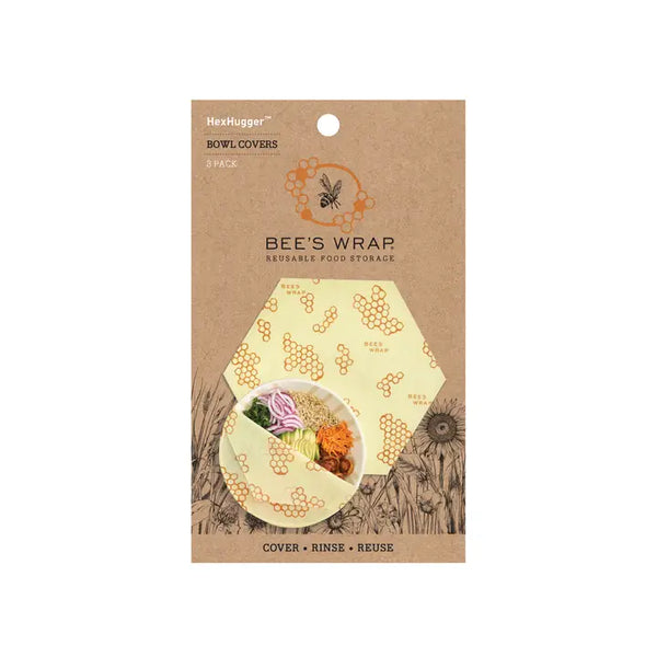 Bee's Wrap - Classic Honeycomb Print Collection - Hexhugger™ Bowl Cover 3 Pack - Bee's Wrap - Wild Lark
