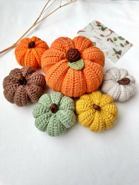 Sale!Handmade Crochet Pumpkins - - Quince Fables - Wild Lark