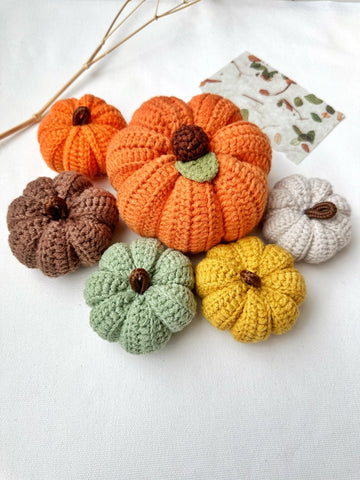 Sale!Handmade Crochet Pumpkins - - Quince Fables - Wild Lark