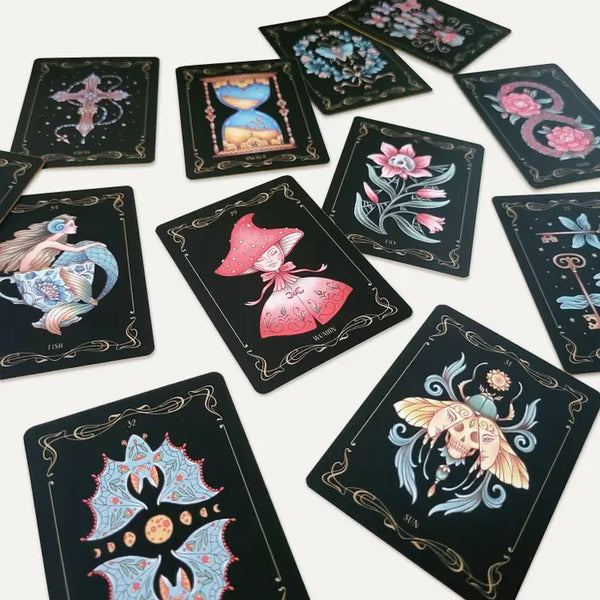 Nocturnal Garden Lenormand Art Nouveau Deck -  - Faina Lorah - Wild Lark