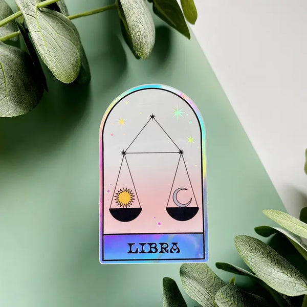 Zodiac Holographic Sticker - Libra - Ark Made - Wild Lark