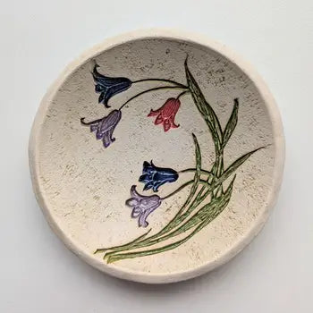 Pottery Dish Bowls - Lilies - Walton Clay Studio - Wild Lark