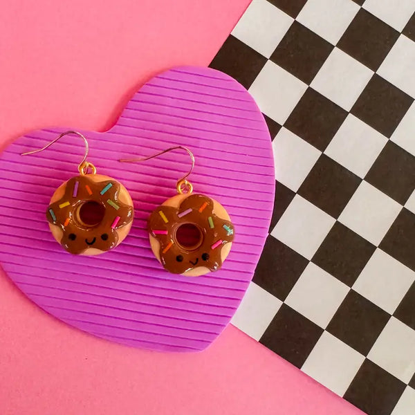 Debbie Donut Clay Earrings