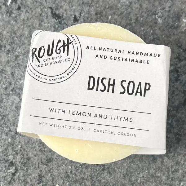 Dish Soap - Handmade Artisan Rough Cut Soap - Lemon & Thyme - Rough Cut Soaps & Sundries - Wild Lark