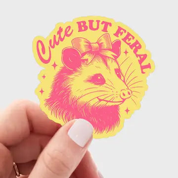 Yarnival Stickers - Cute But Feral Sticker - Yarnival - Wild Lark