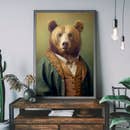 Animal Head Prints - Brown Bear - Ink & Drop - Wild Lark