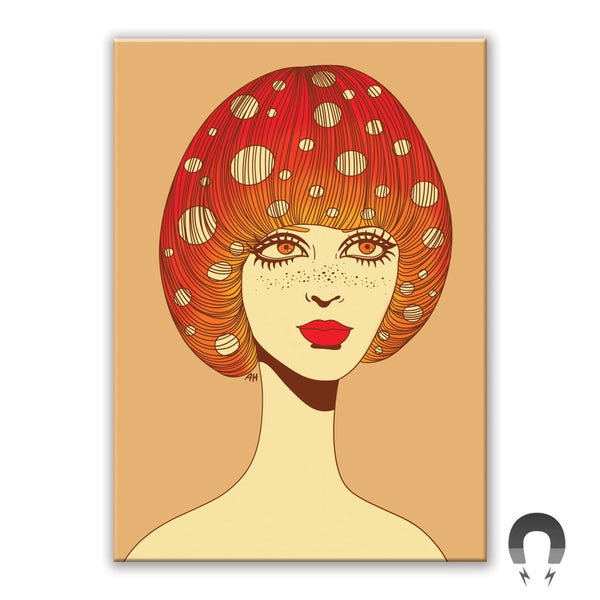 Magnets - Mushroom Girl - Badge Bomb - Wild Lark
