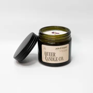Queer Candle Co. Candles - 6 oz - Palm & Bergamot - 6 oz - Queer Candle Co. - Wild Lark