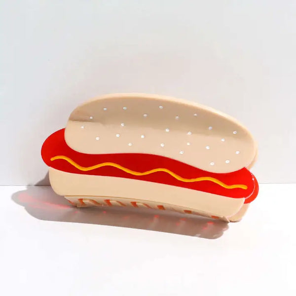 Jenny Lemon Large Hair Clip - Hot Dog - Jenny Lemons - Wild Lark
