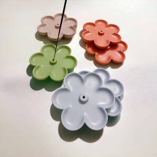 Colorful Concrete Flower Incense Holder -  - Fire and Moth Co - Wild Lark