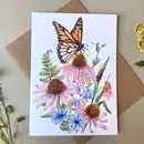 Lucinda Rowe Art Cards - Monarch Wildflower - Lucinda Rowe Art - Wild Lark